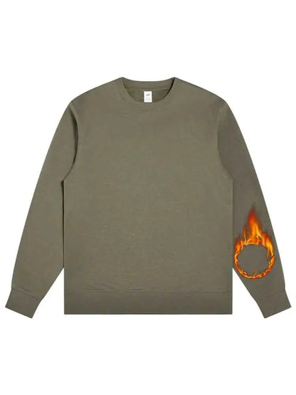 Oversized Green Mint Sweatshirt For Women Basic Winter Warm Fleece Lined Option TeenStylo