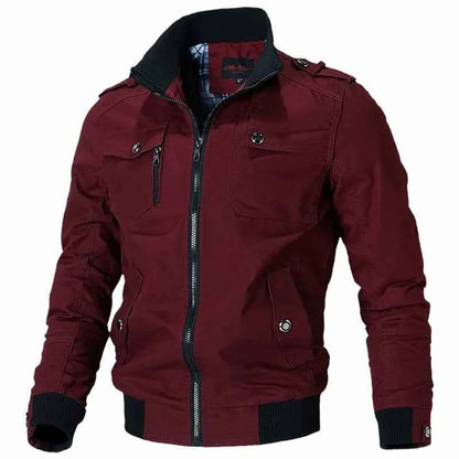 2023 Spring Autumn Bomber Jacket For Men Slim Fit Windbreaker Casual Military Tactical Style Coat