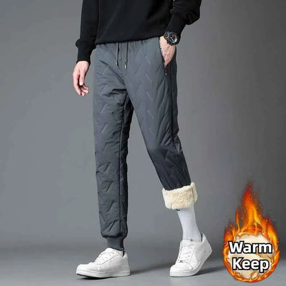 Men Open Crotch Thermal Sweatpants Winter Thickened 7XL Sport Casual Trousers With Hidden Zippers