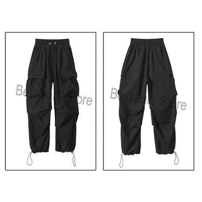 Women Cargo Pants Loose Fit Joggers Boyfriend Style Streetwear Hip Hop Trousers Casual