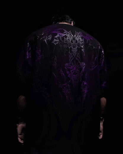 Lonely Shadow Gothic Streetwear T Shirt For Men And Women Oversized Cotton Tee Skeleton Art Grunge Dark Edge Fashion