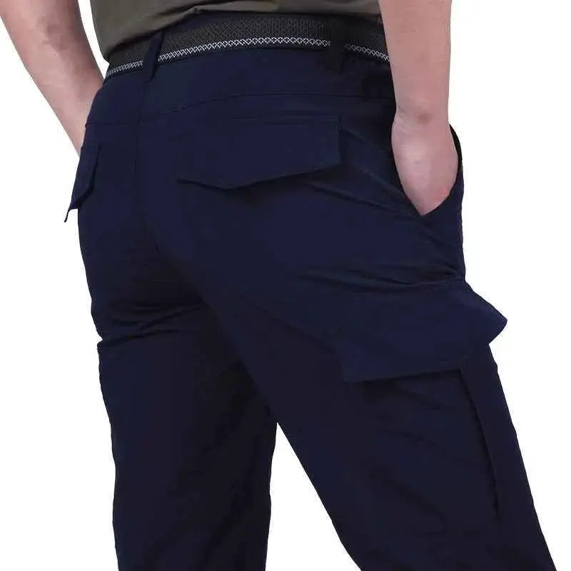 Outdoor Waterproof Tactical Cargo Pants For Men Summer Casual Breathable Quick Dry Military Army Long Trousers