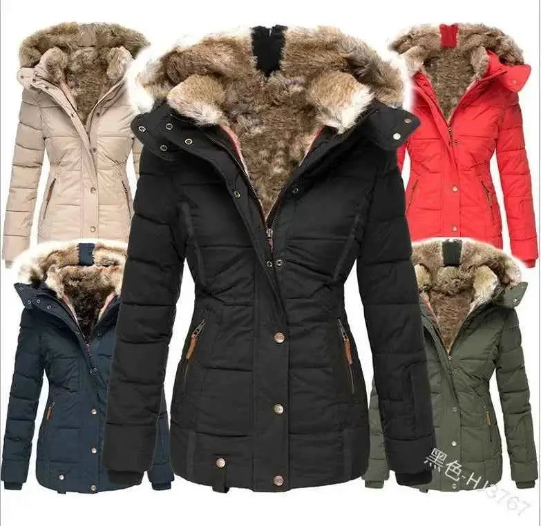 Women Padded Cotton Jacket Thick Casual Winter Parka for Cold Weather S5XL TeenStylo