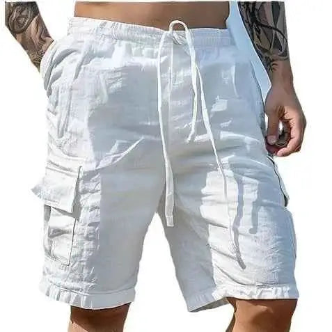 Men Loose Cargo Shorts With Pockets Beach Streetwear Sports Casual Running Shorts