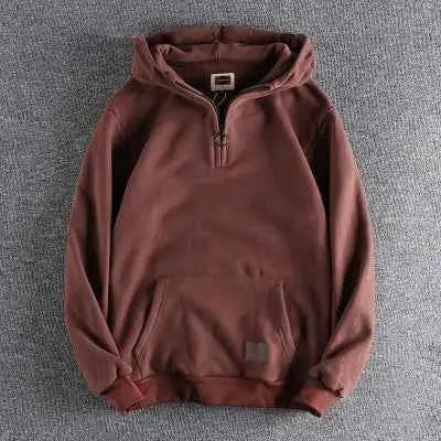 Autumn Winter American Retro Heavyweight Hoodie 500g TeenStylo Classic Sweatshirt Retro Style