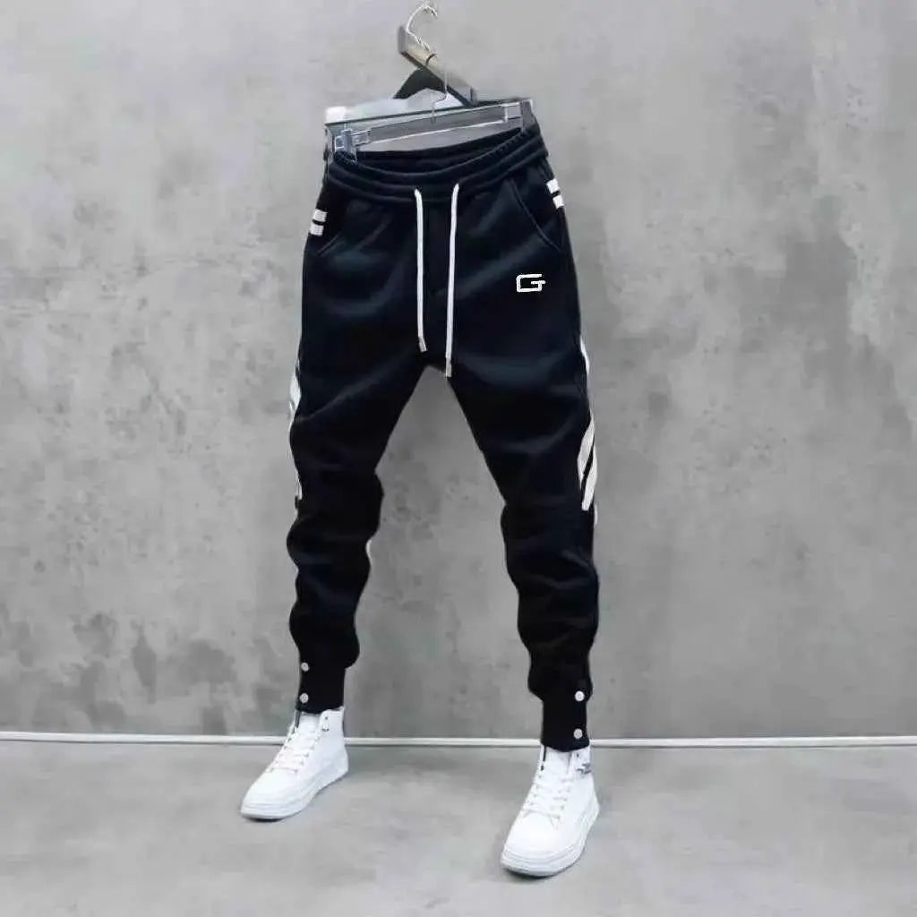 2024 New Men Joggers Autumn Winter Sweatpants Drawstring Casual Workout Cotton Sports Trousers Clothing