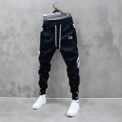 2024 New Men Joggers Autumn Winter Sweatpants Drawstring Casual Workout Cotton Sports Trousers Clothing