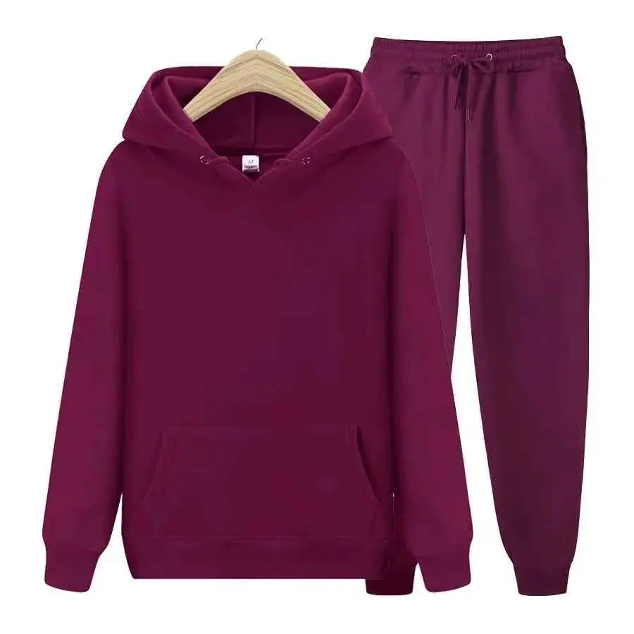Winter Two Piece Tracksuit Set for Women Cozy Warm Creative TeenStylo Fashion Essential