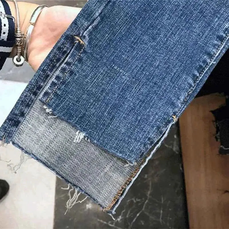 Women Denim Skinny Jeans Ripped Jeans Trendy Denim Trousers TeenStylo Casual Everyday Wear