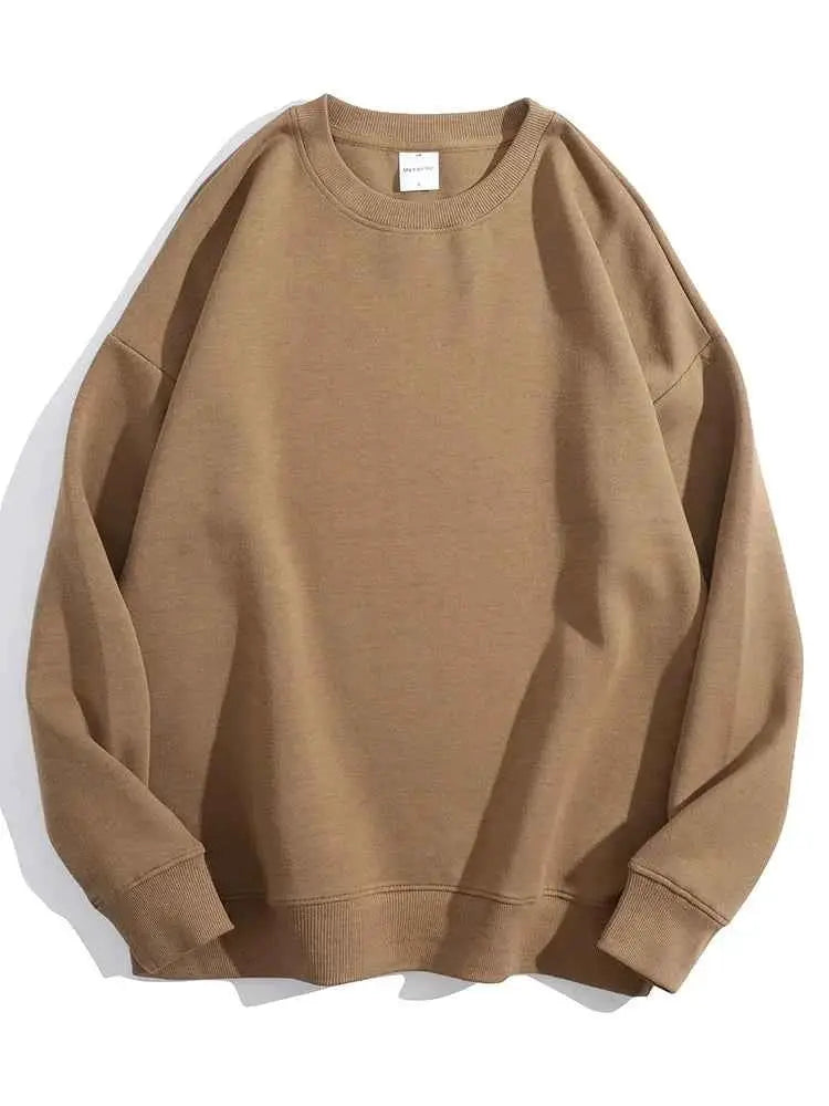 Oversized Green Mint Sweatshirt For Women Basic Winter Warm Fleece Lined Option TeenStylo