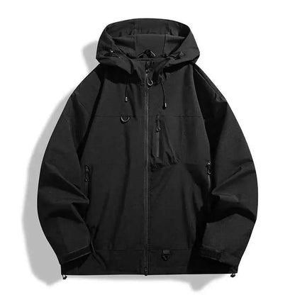 JNLN Unisex Waterproof Windbreaker Windproof Single Layer Jacket Men Women Hiking Trekking Climbing Rain Coat