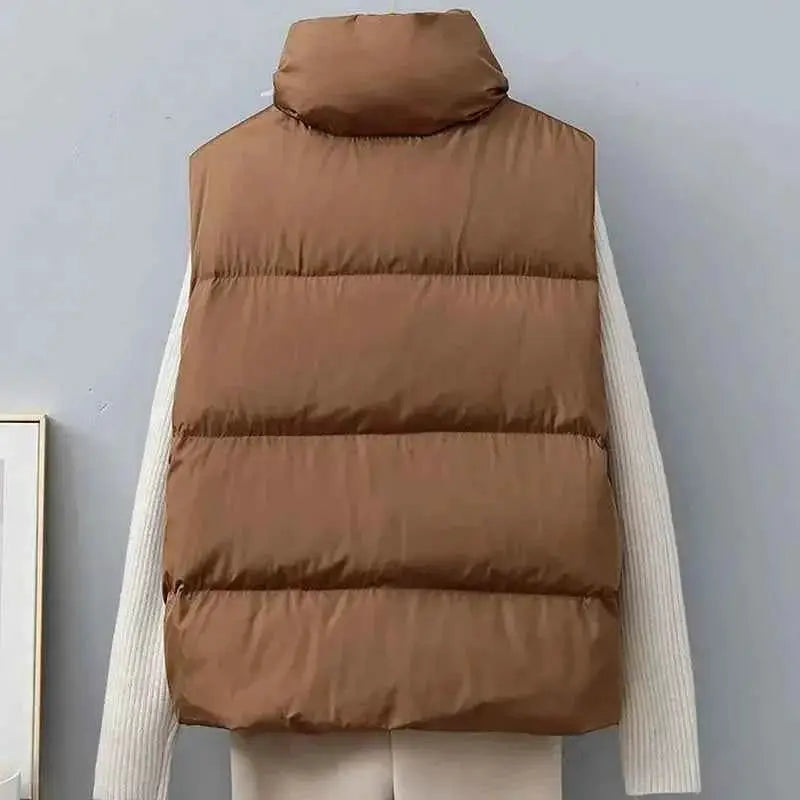Winter Warm Cropped Vest Jackets For Teens By TeenStylo Soft Fleece Lined Puffer Outerwear