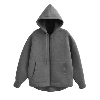 Women Zip Up Hoodie Autumn Hooded Sweatshirt Oversized Long Sleeve Zip Hoodie Jacket