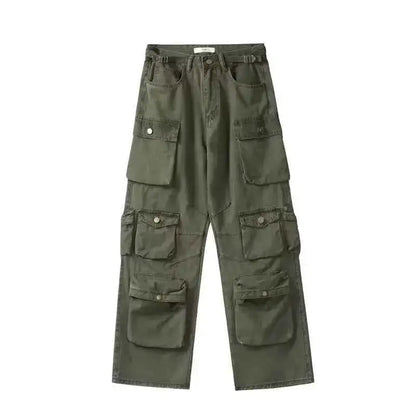 Taruxy Cargo Pants For Women With Multiple Pockets Loose Fit High Waist Baggy Streetwear Sweatpants Trousers