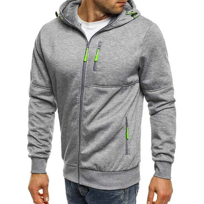 Men's Hoodies Sweatshirts Zip Up Hoodie Tracksuit Solid Long Sleeve Hooded Sweatshirt Spring Autumn Casual M-4XL Hoody