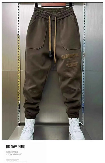 Casual Cargo Pants For Men Korean Fashion Trousers Baggy Sweatpants Gym Jogger Streetwear Hip Hop Y2K Autumn Pants