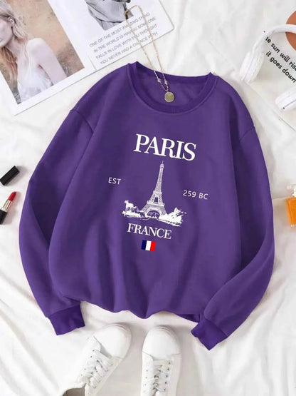 Paris France Eiffel Tower Hoodie Unisex Sweatshirt For Women Men Casual Wear Size S To 2XL TeenStylo