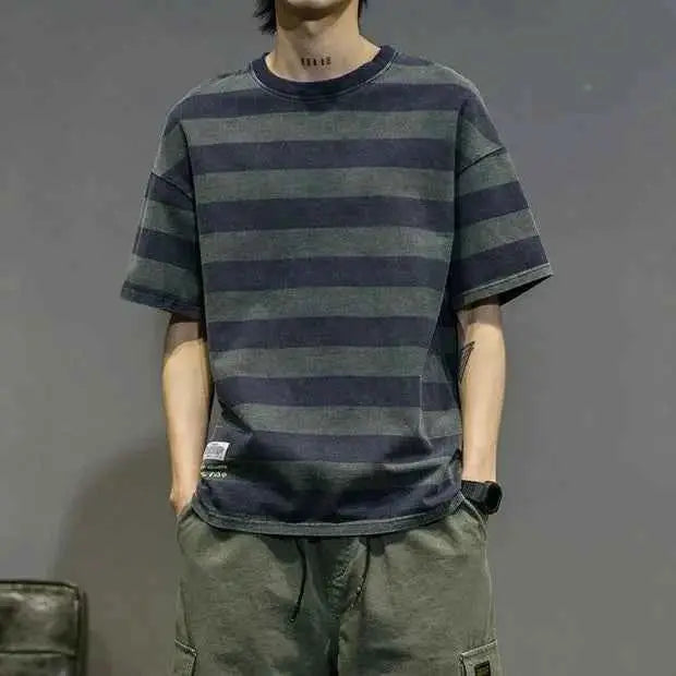 Men's Short Sleeve Round Neck T Shirt Summer Casual Tee Lightweight Breathable TeenStylo