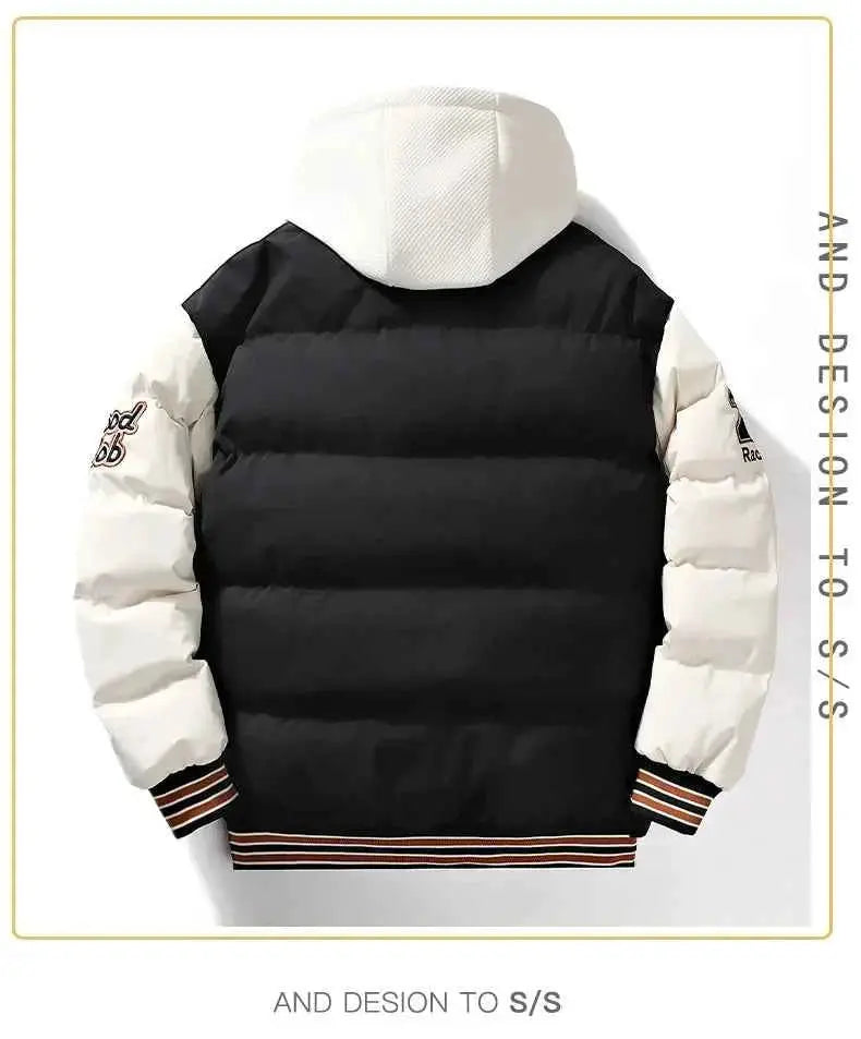 Winter High Quality Cotton Padded Jacket For Men TeenStylo Asian Size Runs One To Two Sizes Smaller Than European