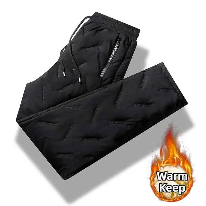 Men Open Crotch Thermal Sweatpants Winter Thickened 7XL Sport Casual Trousers With Hidden Zippers