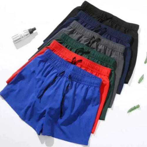 Men Running Cargo Shorts Quick Dry Beach Trousers Sports Short Pants Elastic Waist Joggers For Training And Casual Wear