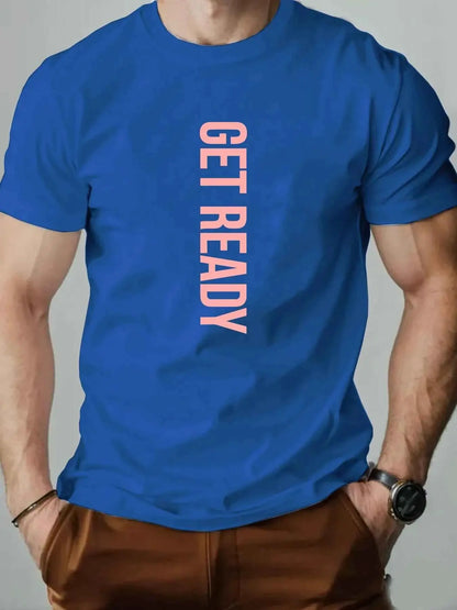 Summer Mens T Shirt Getfeady Pattern Print 100 Percent Cotton Breathable Oversized Round Neck Graphic Tee High Quality