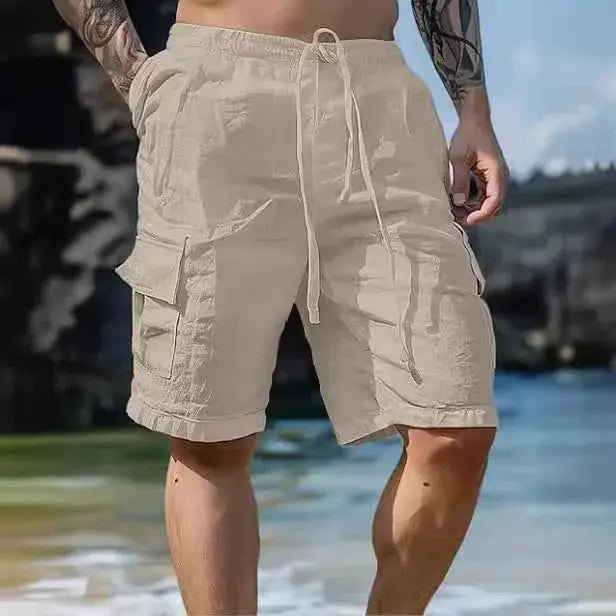 Men Loose Cargo Shorts With Pockets Beach Streetwear Sports Casual Running Shorts