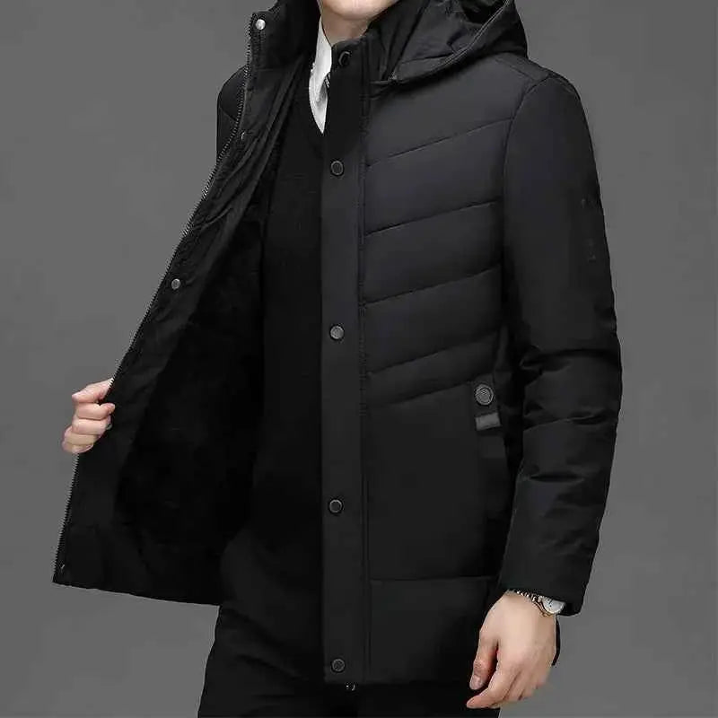 Windproof Gift For Father And Husband Parka By TeenStylo Warm Winter Coat With Wind Resistant Shell And Cozy Lining