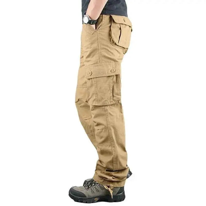 Mens Tactical Cargo Pants Cotton Outdoor Work Trousers Camouflage Hiking Pants Big Size