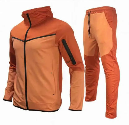 2024 Men Tracksuit 2 Piece Set Black Sportswear Jogging Suit Techwear Polyester Designer Style New Brand