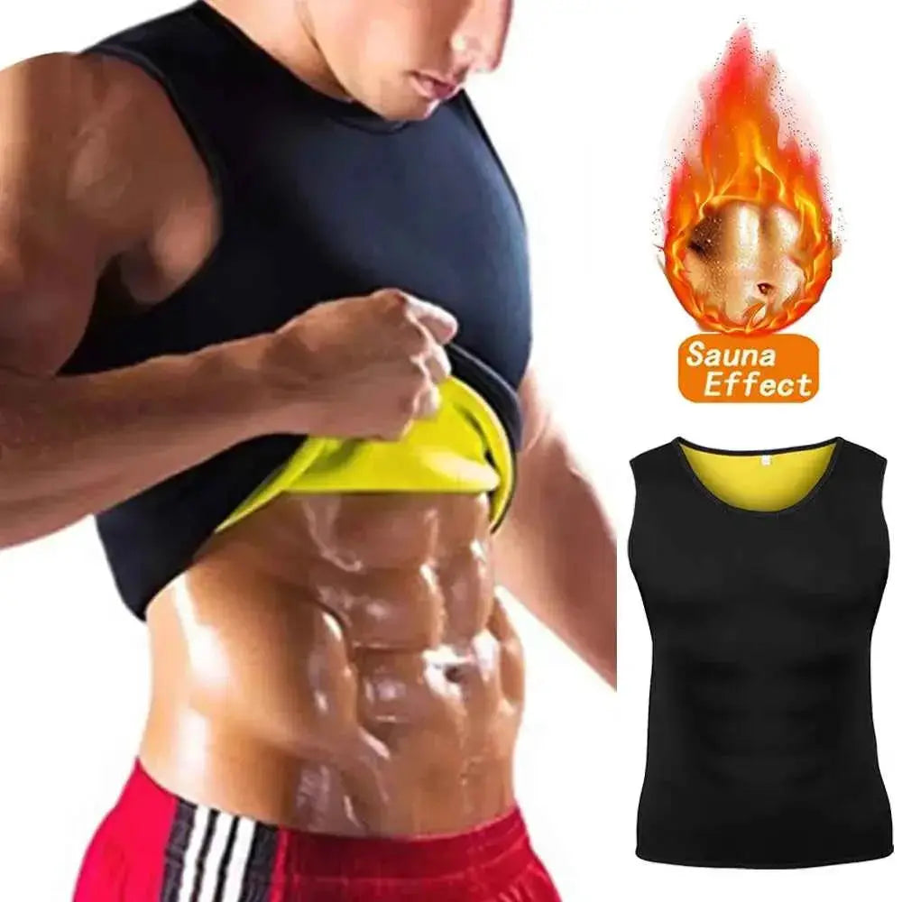 Men's Sauna Effect Training Workout Fitness Activewear Slimming Weight Loss Vest | TeenStylo — TeenStylo