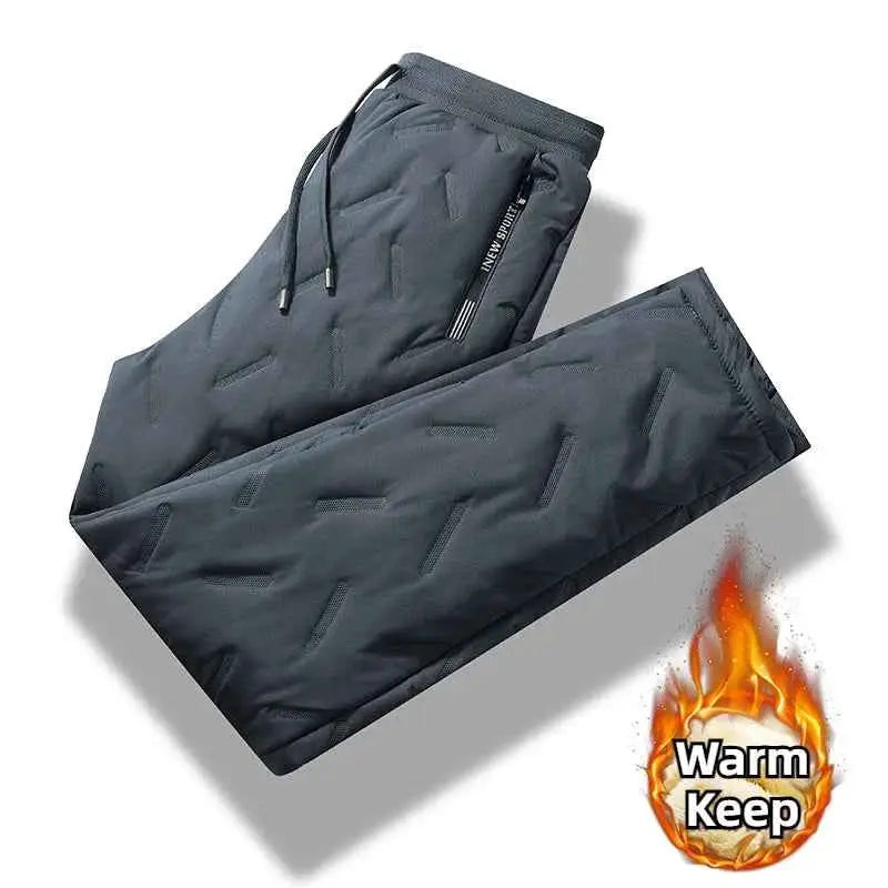 Men Open Crotch Thermal Sweatpants Winter Thickened 7XL Sport Casual Trousers With Hidden Zippers