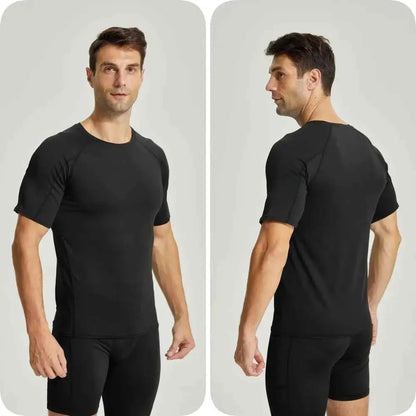 Men Quick Dry Compression Shirt For Workout Athletes Base Layer Undershirt For Running Basketball Training