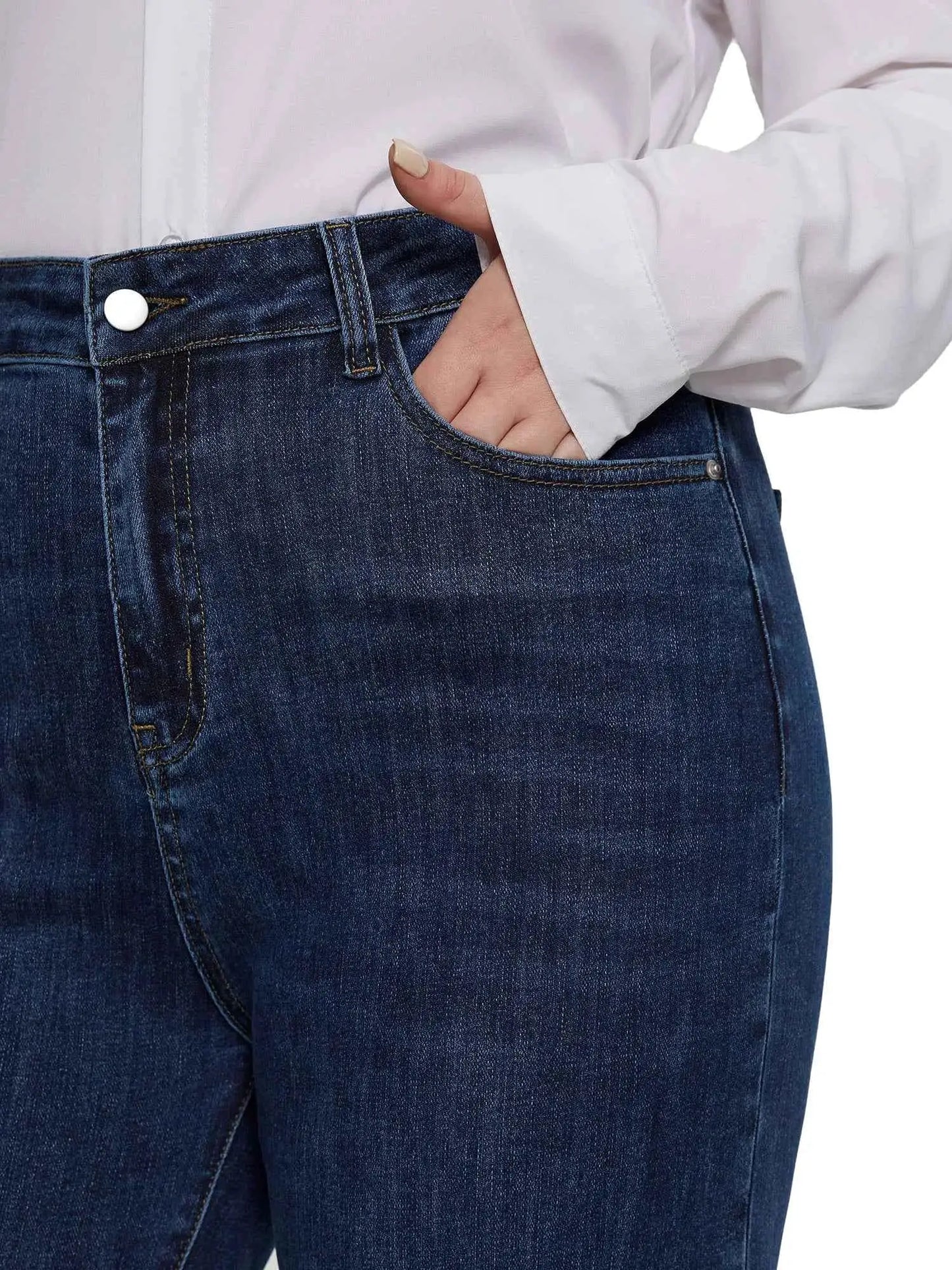 Plus Size Wide Leg Jeans For Women By TeenStylo Comfortable Denim Trousers For Everyday Comfort