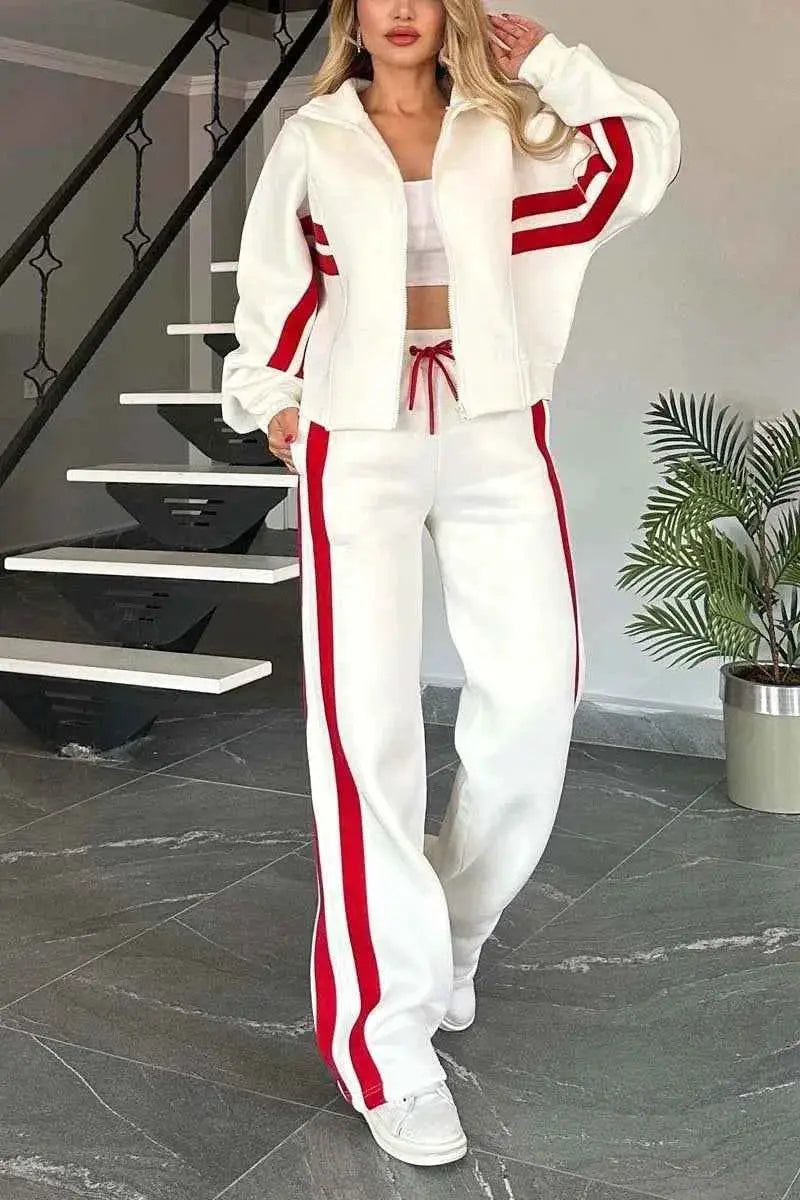 Women Hooded Tracksuit Two Piece Set Sweatshirt Hoodie And Pants Loungewear Outfit 2026