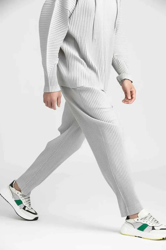 Miyake Pleated Pants For Men Japanese Streetwear Casual Baggy Trousers Fashion Style Premium Quality