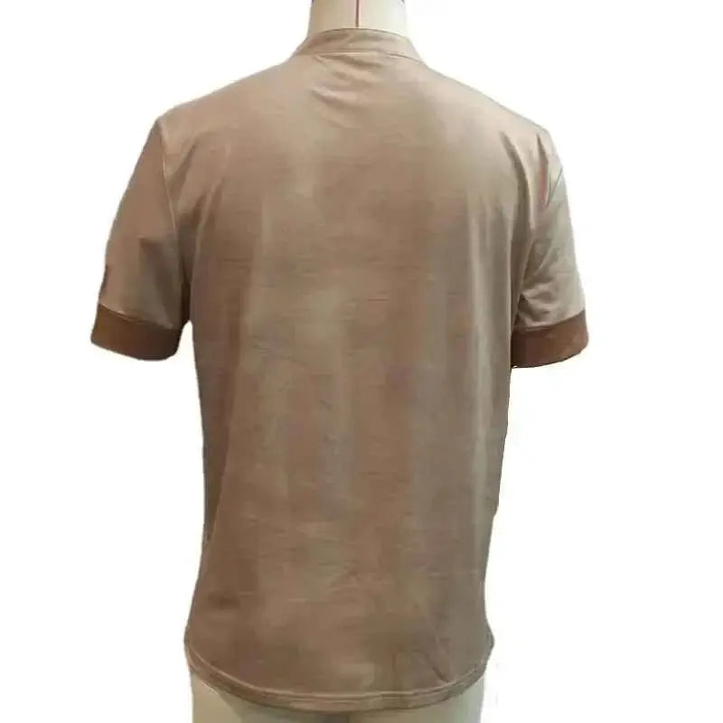 Men's Oversized T Shirt Summer Vintage Casual Lace Up Short Sleeved Tee Business Casual Soft Y2K Top