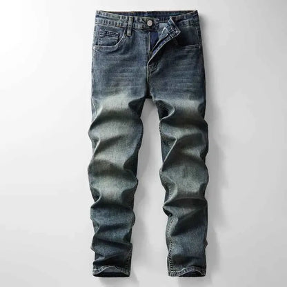 2024 Autumn Winter American Denim Cowboy Set With Washed Elastic Jacket And Jeans For Men And Classic Versatile Style