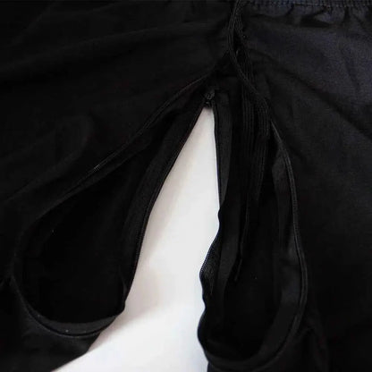Summer Outdoor Invisible Zipper Open Crotch Casual Ice Cool Shorts For Men And Couples