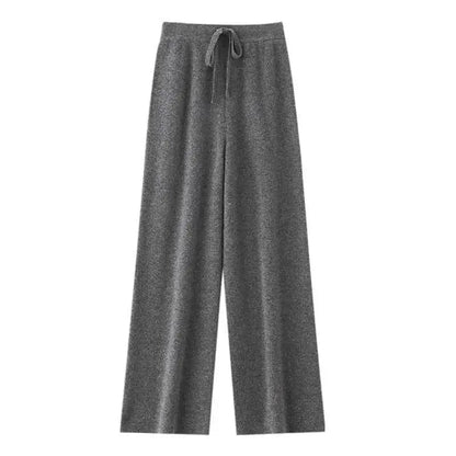 TeenStylo Merino Wool Women's Knitted Trousers Premium Soft Cozy Knit Pants For Everyday Comfort