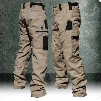 Men's Tactical Waterproof Cargo Pants Multi Pocket Combat Trousers For Outdoor Wear Resistant
