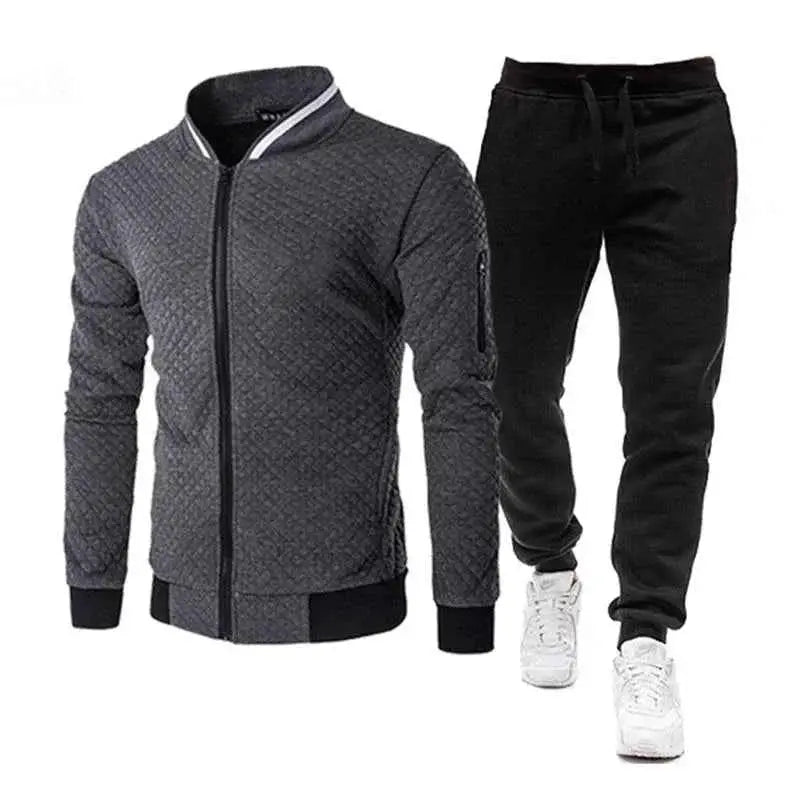 2026 New Mens Tracksuit Set Fashion Jogging Suit For Men Spring Autumn Long Sleeve Baseball Jacket Sportswear Outfit