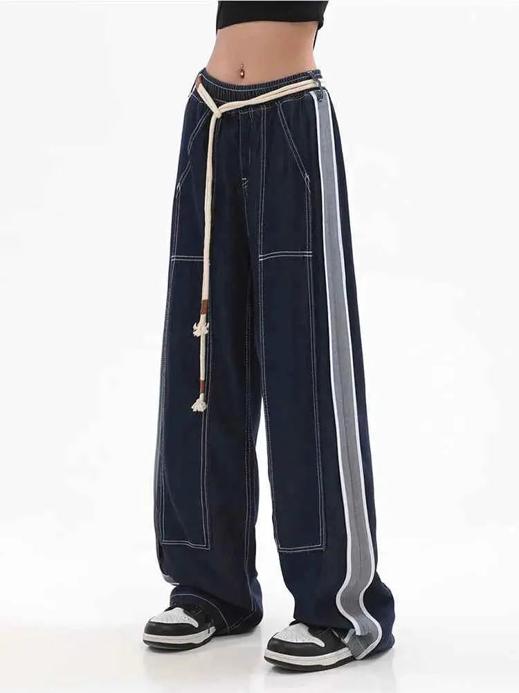 Womens High Waist Straight Leg Baggy Jeans TeenStylo Denim For Everyday Comfort All Day