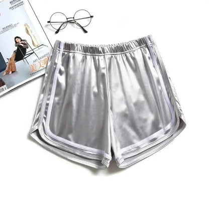 Summer Women Sleep Shorts Satin Pajama Shorts For Women Y2K Style Pajama Pants Satin Bottoms Pyjama