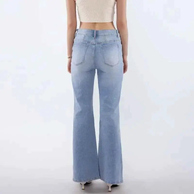 Denim Pants For Women Wide Leg Jeans High Rise Comfort Fit Soft Stretch Fabric Everyday Wear TeenStylo