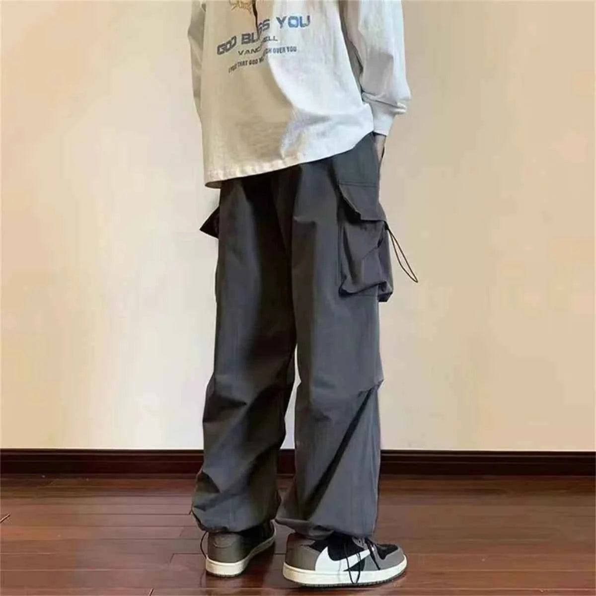 Women Cargo Pants Loose Fit Joggers Boyfriend Style Streetwear Hip Hop Trousers Casual