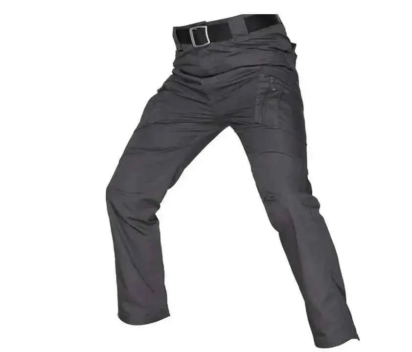 Men's Tactical Waterproof Cargo Pants Multi Pocket Combat Trousers For Outdoor Wear Resistant
