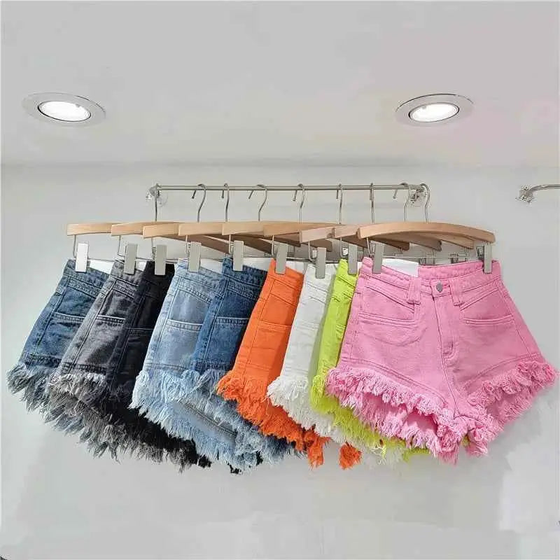 Raw Denim High Waisted Shorts For Women By TeenStylo Classic Jeans Style Everyday Wear