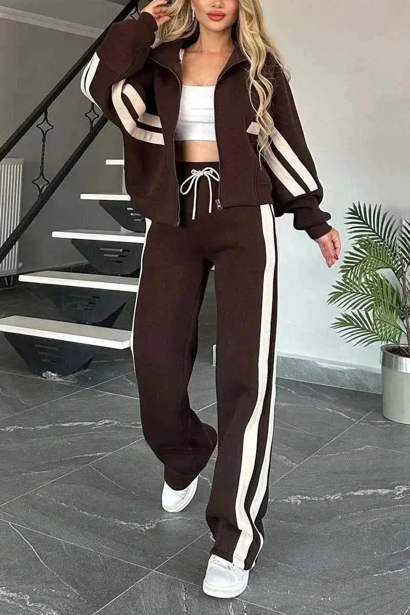 Women Hooded Tracksuit Two Piece Set Sweatshirt Hoodie And Pants Loungewear Outfit 2026