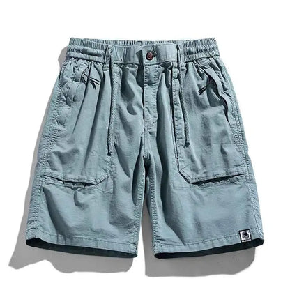 Men Summer Casual Classic Multi Pocket Camouflage Cotton Cargo Shorts Vintage Twill
